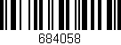 Código de barras (EAN, GTIN, SKU, ISBN): '684058'