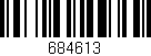 Código de barras (EAN, GTIN, SKU, ISBN): '684613'