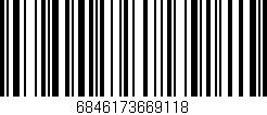 Código de barras (EAN, GTIN, SKU, ISBN): '6846173669118'