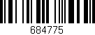Código de barras (EAN, GTIN, SKU, ISBN): '684775'