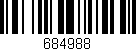 Código de barras (EAN, GTIN, SKU, ISBN): '684988'