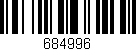 Código de barras (EAN, GTIN, SKU, ISBN): '684996'