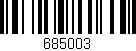 Código de barras (EAN, GTIN, SKU, ISBN): '685003'