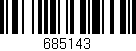 Código de barras (EAN, GTIN, SKU, ISBN): '685143'