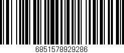 Código de barras (EAN, GTIN, SKU, ISBN): '6851578929286'
