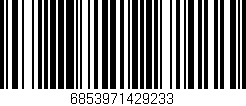 Código de barras (EAN, GTIN, SKU, ISBN): '6853971429233'