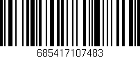 Código de barras (EAN, GTIN, SKU, ISBN): '685417107483'