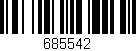 Código de barras (EAN, GTIN, SKU, ISBN): '685542'