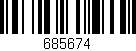 Código de barras (EAN, GTIN, SKU, ISBN): '685674'