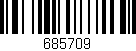 Código de barras (EAN, GTIN, SKU, ISBN): '685709'
