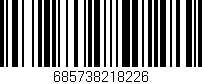 Código de barras (EAN, GTIN, SKU, ISBN): '685738218226'