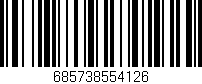 Código de barras (EAN, GTIN, SKU, ISBN): '685738554126'