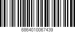 Código de barras (EAN, GTIN, SKU, ISBN): '6864010067439'