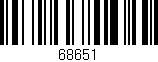 Código de barras (EAN, GTIN, SKU, ISBN): '68651'