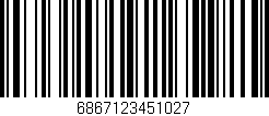 Código de barras (EAN, GTIN, SKU, ISBN): '6867123451027'