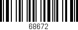 Código de barras (EAN, GTIN, SKU, ISBN): '68672'