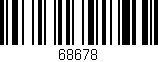 Código de barras (EAN, GTIN, SKU, ISBN): '68678'