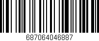 Código de barras (EAN, GTIN, SKU, ISBN): '687064046887'