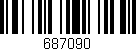 Código de barras (EAN, GTIN, SKU, ISBN): '687090'
