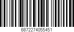 Código de barras (EAN, GTIN, SKU, ISBN): '6872274055451'