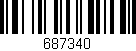 Código de barras (EAN, GTIN, SKU, ISBN): '687340'