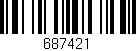 Código de barras (EAN, GTIN, SKU, ISBN): '687421'