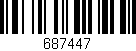 Código de barras (EAN, GTIN, SKU, ISBN): '687447'