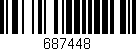 Código de barras (EAN, GTIN, SKU, ISBN): '687448'