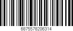 Código de barras (EAN, GTIN, SKU, ISBN): '6875578206314'