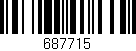 Código de barras (EAN, GTIN, SKU, ISBN): '687715'