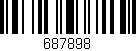 Código de barras (EAN, GTIN, SKU, ISBN): '687898'