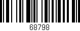 Código de barras (EAN, GTIN, SKU, ISBN): '68798'