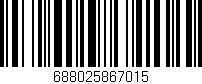 Código de barras (EAN, GTIN, SKU, ISBN): '688025867015'