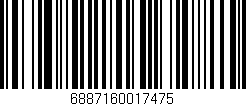Código de barras (EAN, GTIN, SKU, ISBN): '6887160017475'