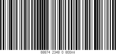 Código de barras (EAN, GTIN, SKU, ISBN): '68874_2348_0_800ml'