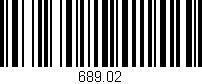 Código de barras (EAN, GTIN, SKU, ISBN): '689.02'