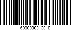 Código de barras (EAN, GTIN, SKU, ISBN): '6890000013810'