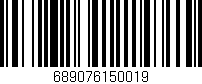 Código de barras (EAN, GTIN, SKU, ISBN): '689076150019'
