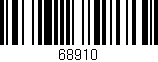 Código de barras (EAN, GTIN, SKU, ISBN): '68910'