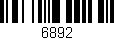 Código de barras (EAN, GTIN, SKU, ISBN): '6892'