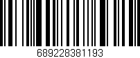Código de barras (EAN, GTIN, SKU, ISBN): '689228381193'