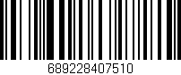 Código de barras (EAN, GTIN, SKU, ISBN): '689228407510'