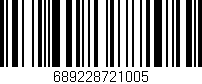 Código de barras (EAN, GTIN, SKU, ISBN): '689228721005'