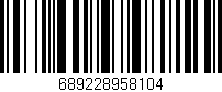 Código de barras (EAN, GTIN, SKU, ISBN): '689228958104'