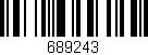 Código de barras (EAN, GTIN, SKU, ISBN): '689243'