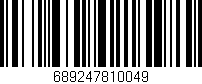 Código de barras (EAN, GTIN, SKU, ISBN): '689247810049'
