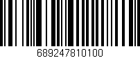 Código de barras (EAN, GTIN, SKU, ISBN): '689247810100'