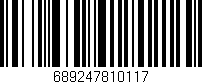 Código de barras (EAN, GTIN, SKU, ISBN): '689247810117'
