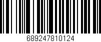 Código de barras (EAN, GTIN, SKU, ISBN): '689247810124'