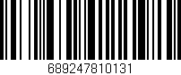 Código de barras (EAN, GTIN, SKU, ISBN): '689247810131'